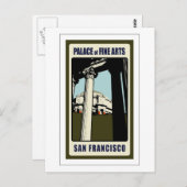 Palast der Schönen Künste Postkarte (Vorne/Hinten)