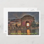 Palast der Schönen Künste, San Francisco Postkarte (Vorne/Hinten)