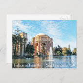 Palast der Schönen Künste - San Francisco Postkarte (Vorne/Hinten)