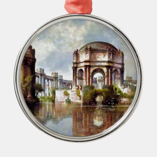Palast der Schönen Künste San Francisco Silbernes Ornament (Vorne)