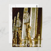 Palast der vielseitigen Spiegelsaal Goldene Statue Postkarte (Vorne/Hinten)