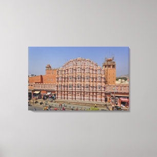 Palast der Winde (Hawa Mahal), Jaipur, Indien, Leinwanddruck