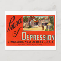 Palast des Depressionshauses in New Jersey Vintag