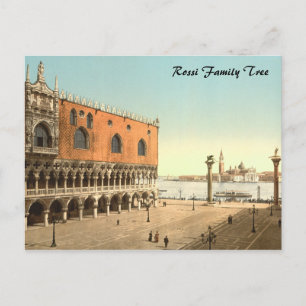 Palast des Dogen und Piazzetta, Venedig, Italien Postkarte