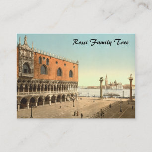 Palast des Dogen und Piazzetta, Venedig, Italien Visitenkarte