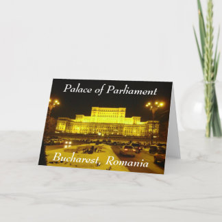 Palast des Parlaments, Bukarest, Rumänien Feiertagskarte