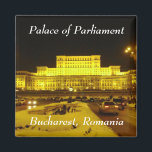 Palast des Parlaments, Bukarest, Rumänien Magnet<br><div class="desc">Schöner Winterschuss des Parlaments,  Bukarest,  Rumänien.</div>