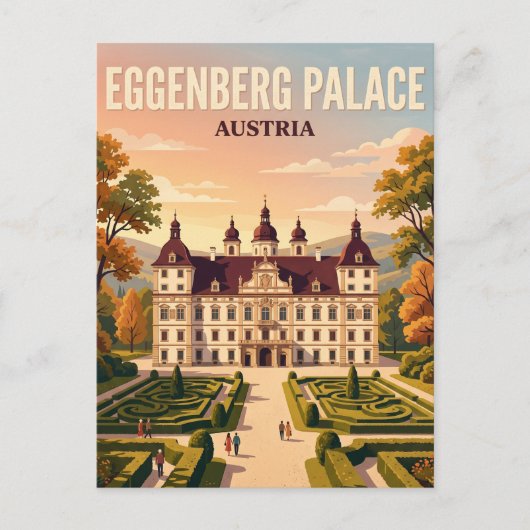 Palast Eggenberg Österreich Postkarte (Vorderseite)