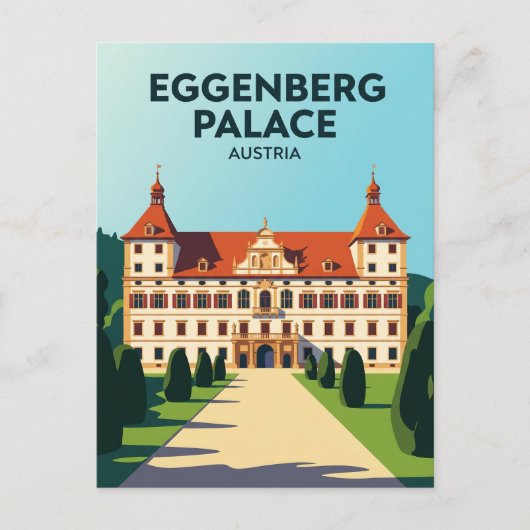 Palast Eggenberg Österreich Postkarte (Vorderseite)