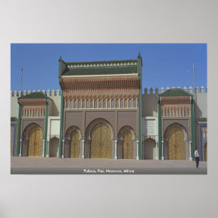 Palast, Fez, Marokko, Afrika Poster