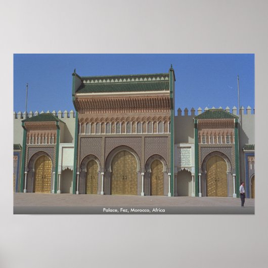 Palast, Fez, Marokko, Afrika Poster (Vorne)