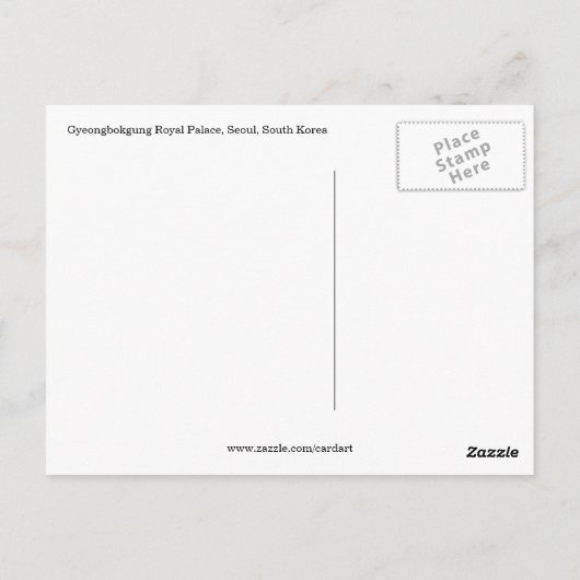 Palast-Grüße Postkarte (Rückseite)