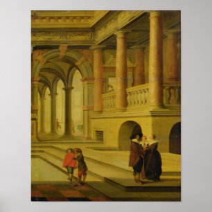 Palast-Hof Poster