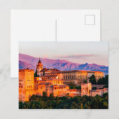 Palast in den Bergen Postkarte (Vorne/Hinten)