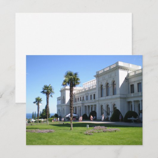 Palast Livadia Feiertagskarte (Vorne/Hinten)