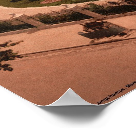 Palast Longchamps, Marseille, Frankreich Poster (Ecke)