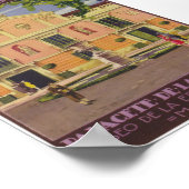 Palast Moncloa Spanien Vintage Travel Poster (Ecke)