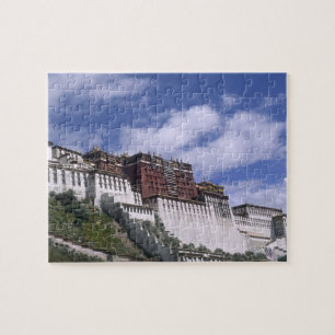 Palast Potala auf dem Berg der Zuhause des Dalai Puzzle