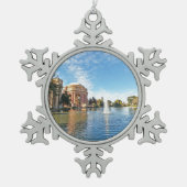Palast Sans Fransisco von schönen Künsten Schneeflocken Zinn-Ornament (Vorderseite)