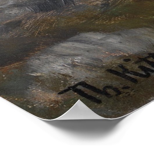 Palast schimmert wie Gold Poster (Ecke)