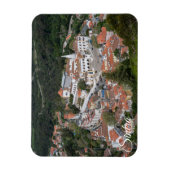 Palast Sintra von oben in Sintra, Portugal Magnet (Vertikal)