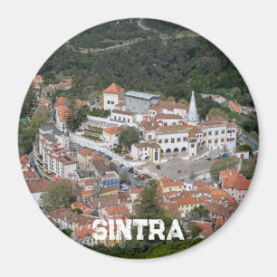 Palast Sintra von oben in Sintra, Portugal Magnet