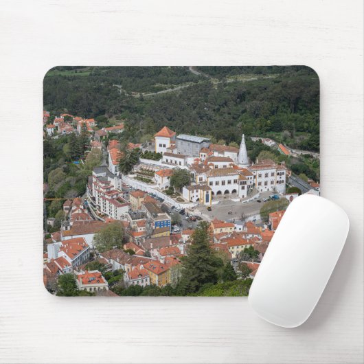 Palast Sintra von oben in Sintra, Portugal Mousepad (Mit Mouse)