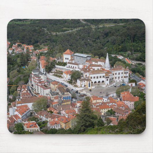 Palast Sintra von oben in Sintra, Portugal Mousepad (Vorne)