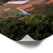 Palast Sintra von oben in Sintra, Portugal Poster (Ecke)