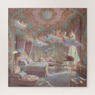 Palast-Traumlandschaft psychedelische Rococo-Wiede Puzzle