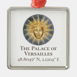 Palast Versailles Latitude & Longitude Ornament Aus Metall