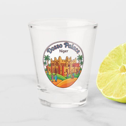 Palast von Dosso Niger Schnapsglas (Vorderseite)