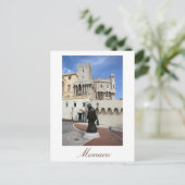 Palast von Monaco Postkarte (Stehend Vorderseite)