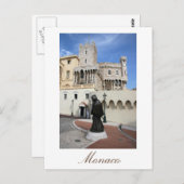 Palast von Monaco Postkarte (Vorne/Hinten)