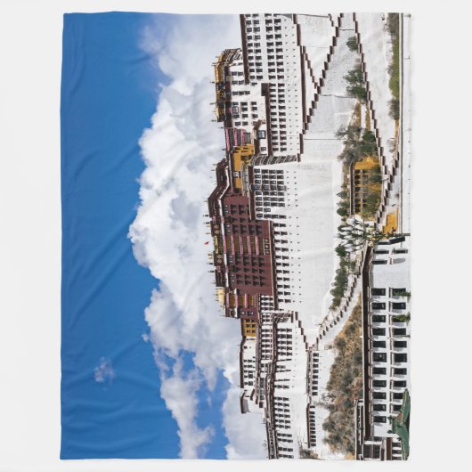 Palast von Potala in Lhasa - Tibet Fleecedecke (Vorderseite)