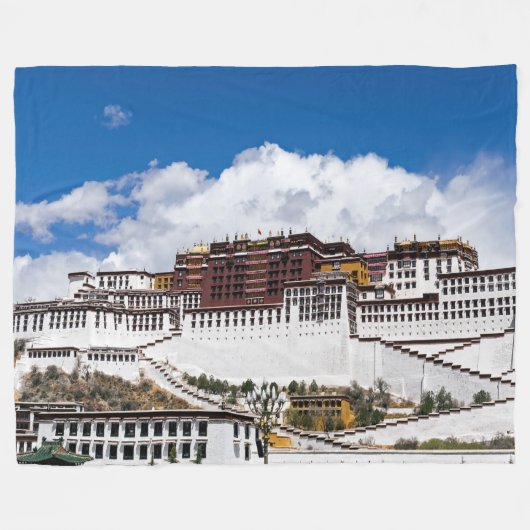 Palast von Potala in Lhasa - Tibet Fleecedecke (Vorderseite (Horizontal))
