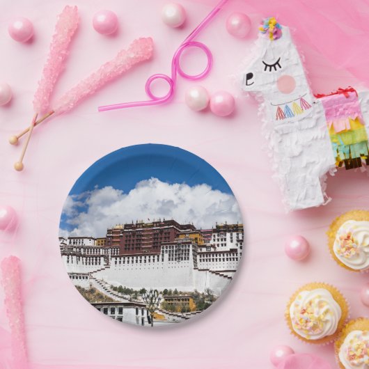 Palast von Potala in Lhasa - Tibet Pappteller (Party)