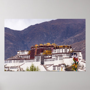 Palast von Potala in Lhasa - Tibet Poster