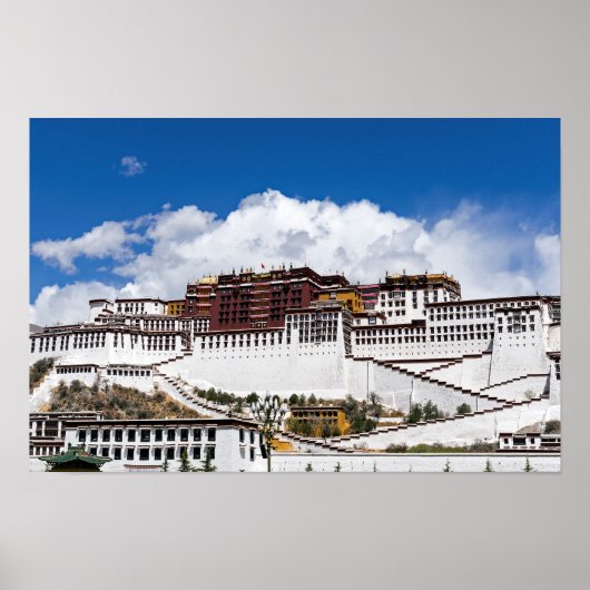 Palast von Potala in Lhasa - Tibet Poster (Vorne)