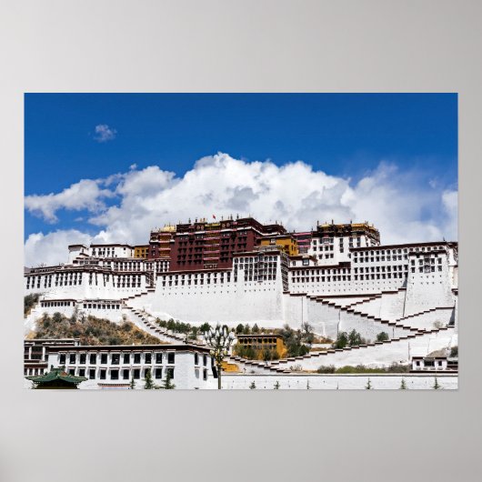 Palast von Potala in Lhasa - Tibet Poster (Vorne)