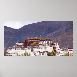 Palast von Potala in Lhasa - Tibet Poster