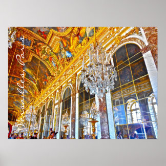 Palast von Versailles Foto Illustration. Poster