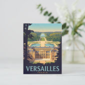 Palast von Versailles Postkarte – Historisches Fra (Stehend Vorderseite)
