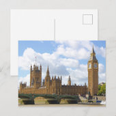 Palast von Westminster  Postkarte (Vorne/Hinten)