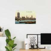 Palast Westminster in London Poster (Heimbüro)