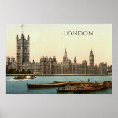 Palast Westminster in London Poster (Vorne)