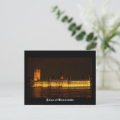 Palast Westminster Postkarte (Stehend Vorderseite)