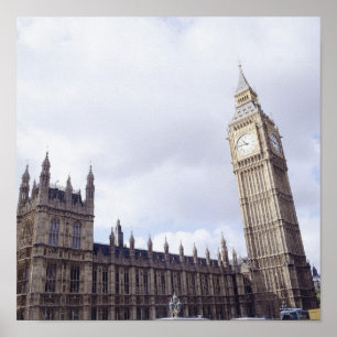 Palast Westminster und Big Ben Poster
