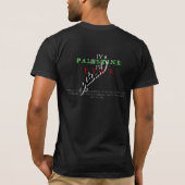 Palästina .3 Schwarzes T-Shirt (Rückseite)