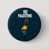 Palästina - Al Quds - ein freies Palästina Button (Vorderseite)